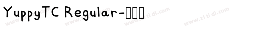 YuppyTC Regular字体转换
